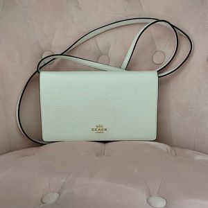Coach white purse